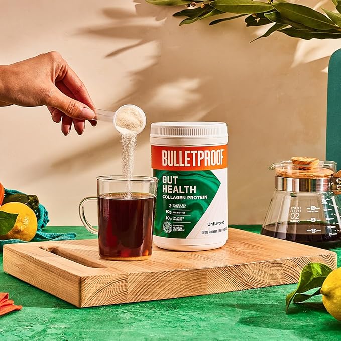 Bulletproof Unflavored Gut Health Collagen Protein, 14 Ounces, 10g Grass-Fed Collagen Peptides for Gut, Skin, Bone and Joint Support