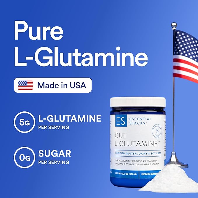 Essential Stacks Gut L-Glutamine Powder