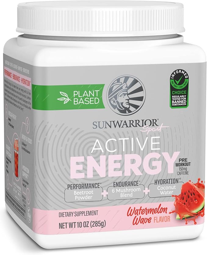 Sunwarrior Plant-based Preworkout Powder Hydration Blend 30 Servings