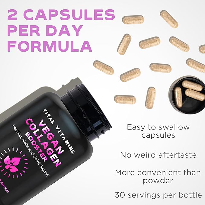 Vital Vitamins Vegan Collagen Booster 60 Capsules