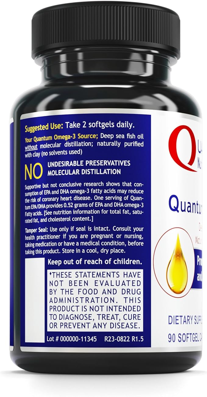 QNL Quantum EPA/DHA Softgels Omega-3 Fish 90 Softgel