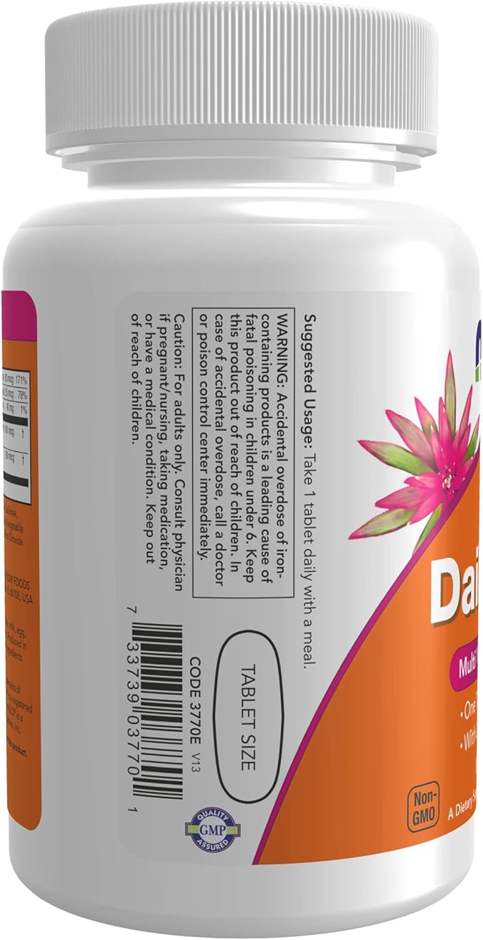 NOW Supplements, Daily Vits™, One Tablet 100 Tablets