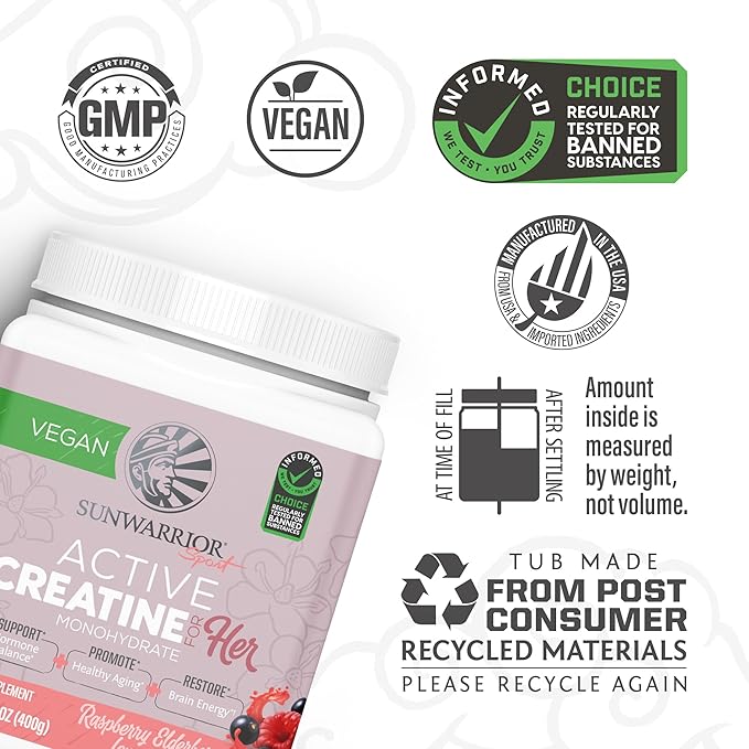 Creatine for Women Monohydrate Powder Micronized (50 Serving)