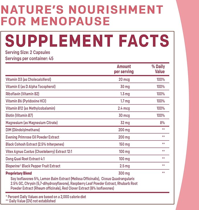 20-in-1 Menopause Supplements for Women