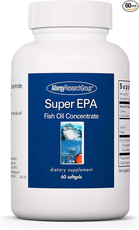 Allergy Research Group Super EPA 3 Supplement, 3 Fatty 60 Count