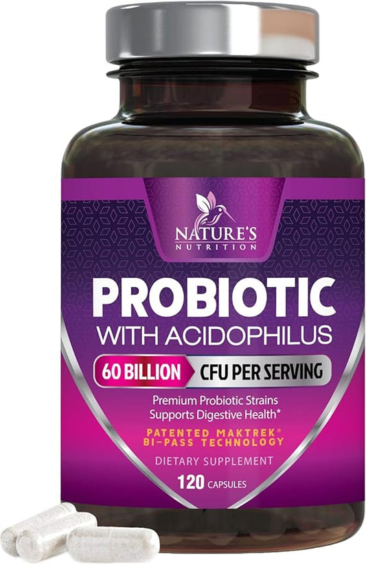 Probiotics, 60 Billion CFU per Serving, 120 Capsules