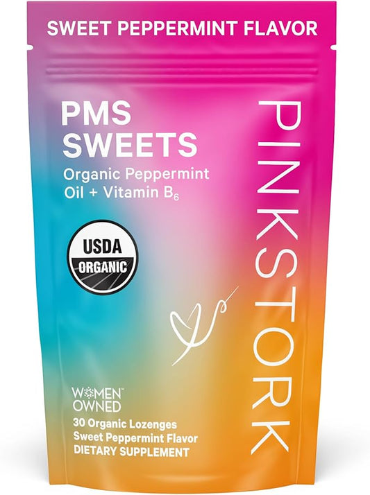 Pink Stork Organic PMS Support Sweets B6 and 30 Drops