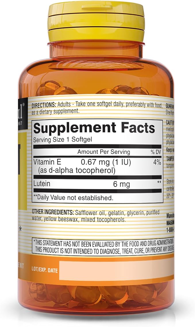 MASON NATURAL Lutein 6 mg 60 Softgels