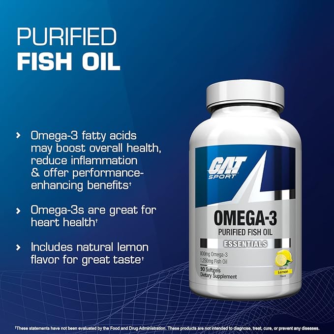 GAT Sport Essentials Omega-3 Purified Fish 90 Softgels
