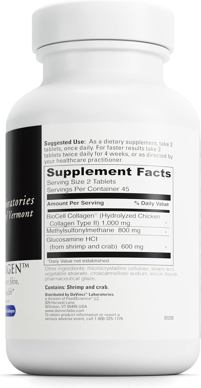 DAVINCI Labs Natures Collagen 90 Tablets