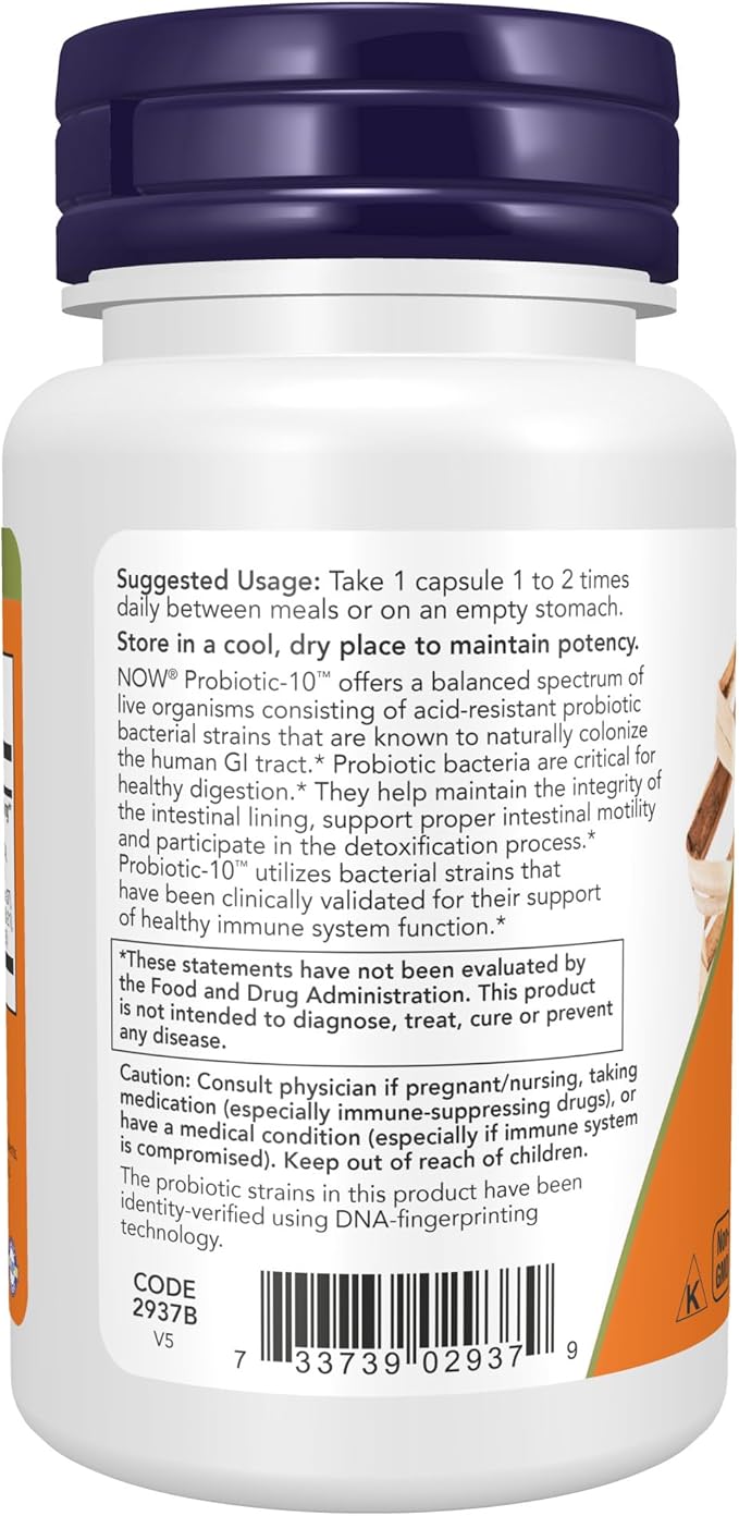 NOW Supplements, Probiotic-10™, 25 Billion, 10 Probiotic 30 Veg