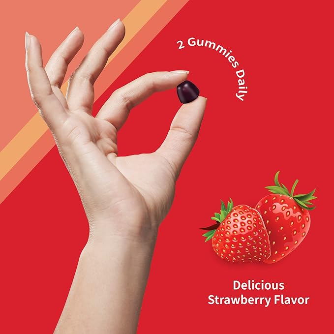 CoQ10 Gummies 150 mg, Coenzyme Q10 60 Strawberry 30 Day