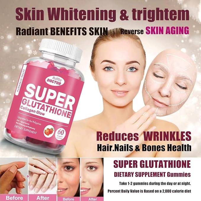 Super glutathione collagen glow gummies,Glutathione Skin Care