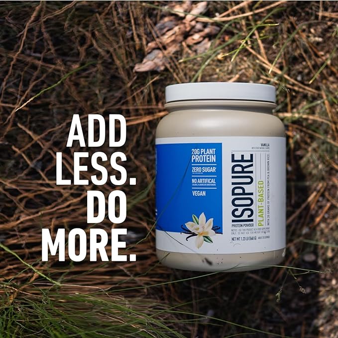 Isopure Vanilla Vegan Protein Powder, 20 Servings