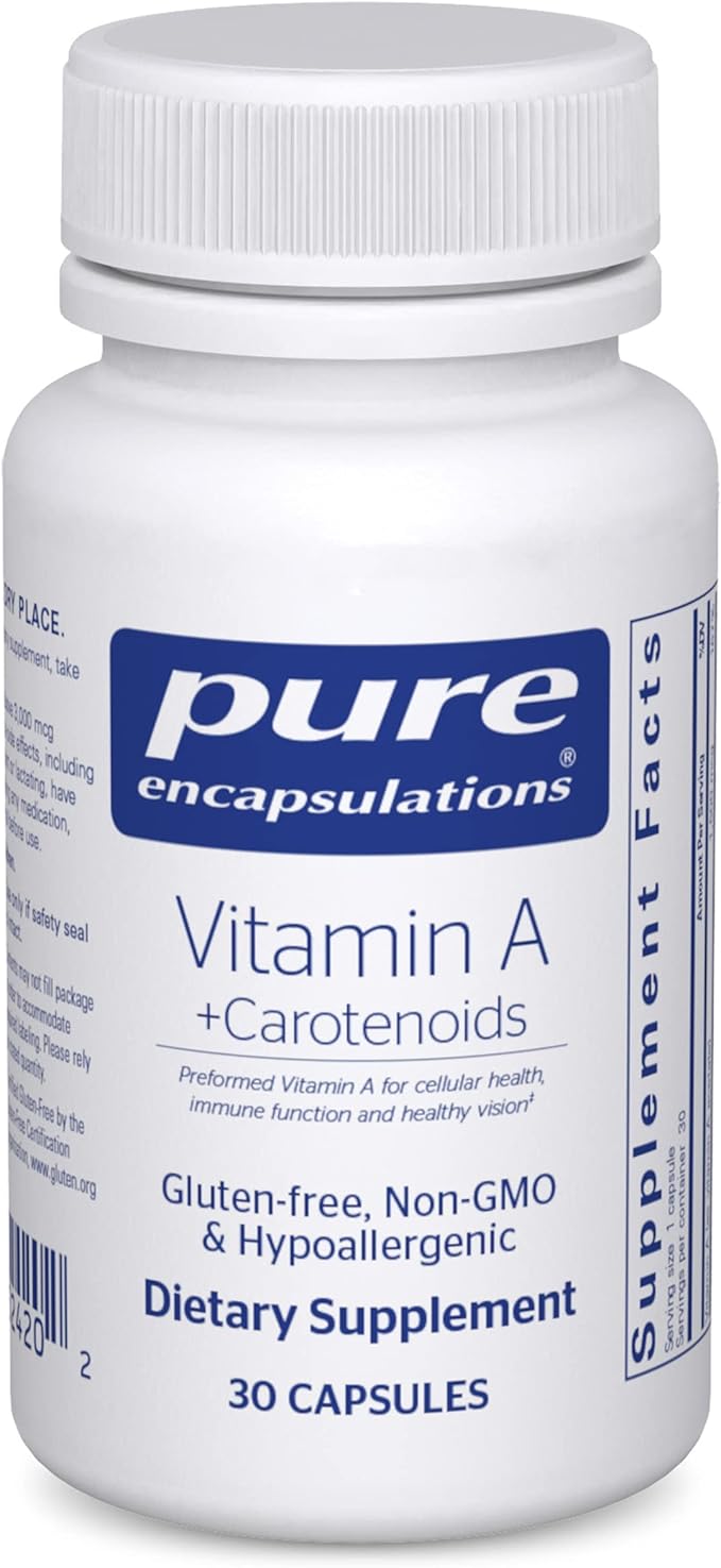 Pure Encapsulations Vitamin A + Carotenoids 30 Capsules