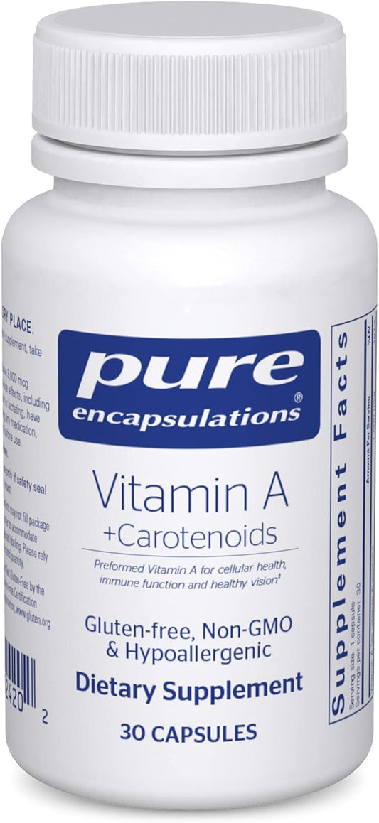 Pure Encapsulations Vitamin A + Carotenoids 30 Capsules