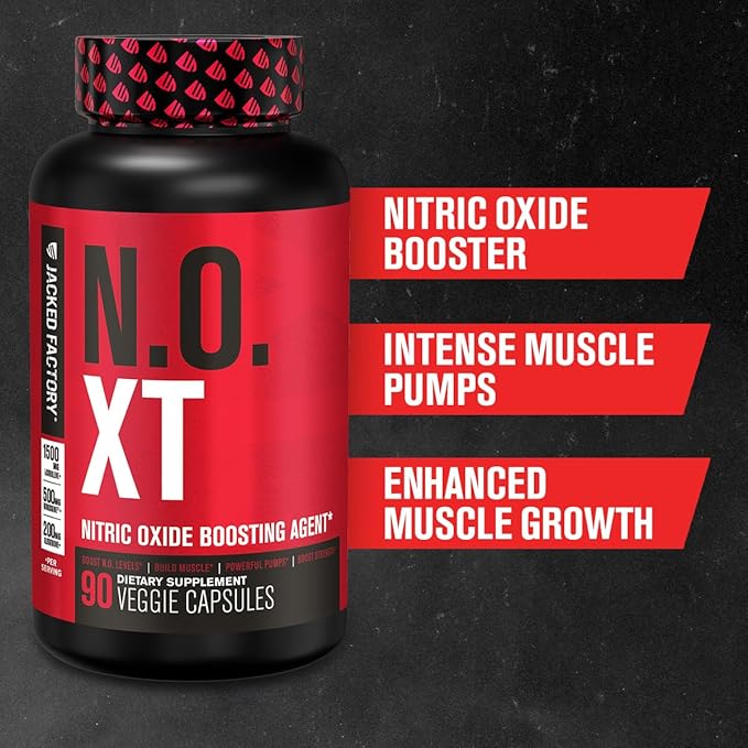 Jacked Factory N.O. XT Nitric Oxide 180 Veggie