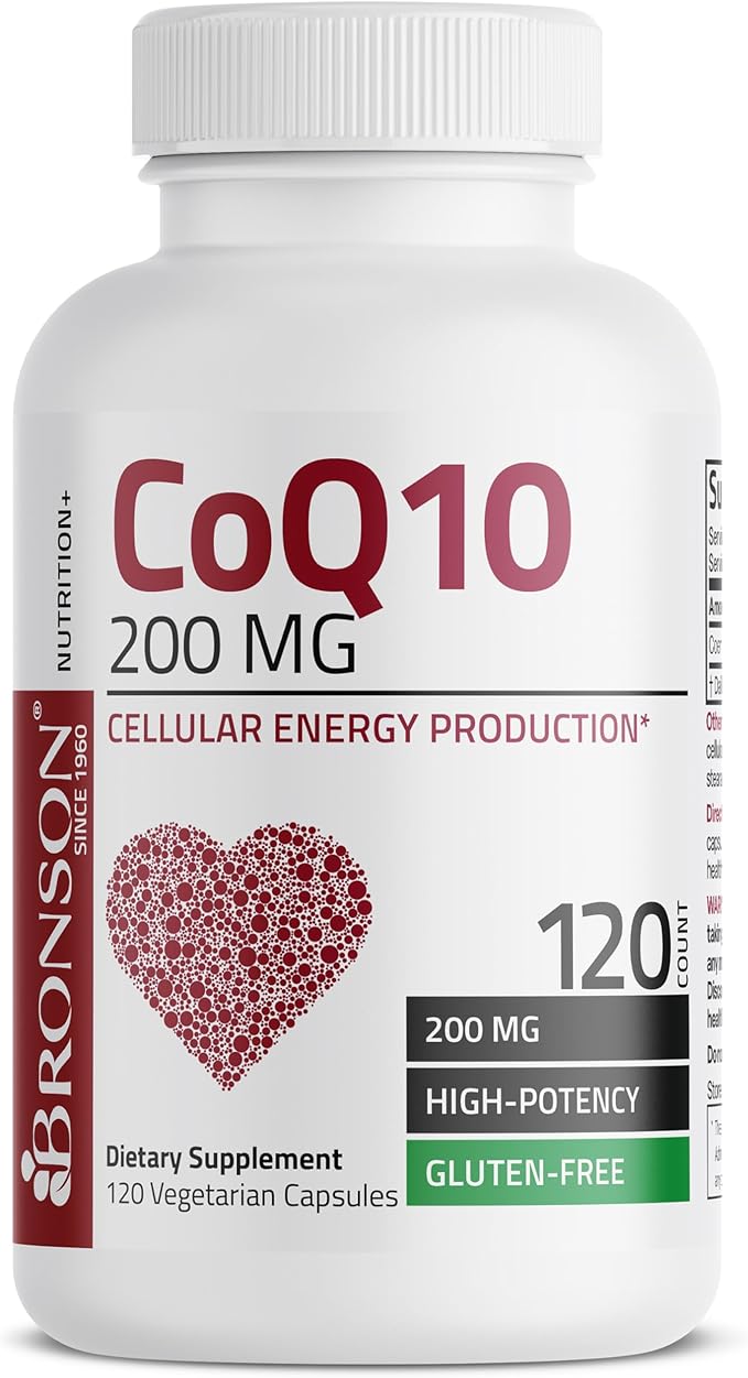 Bronson CoQ10 200 MG High Potency 120 Vegetarian
