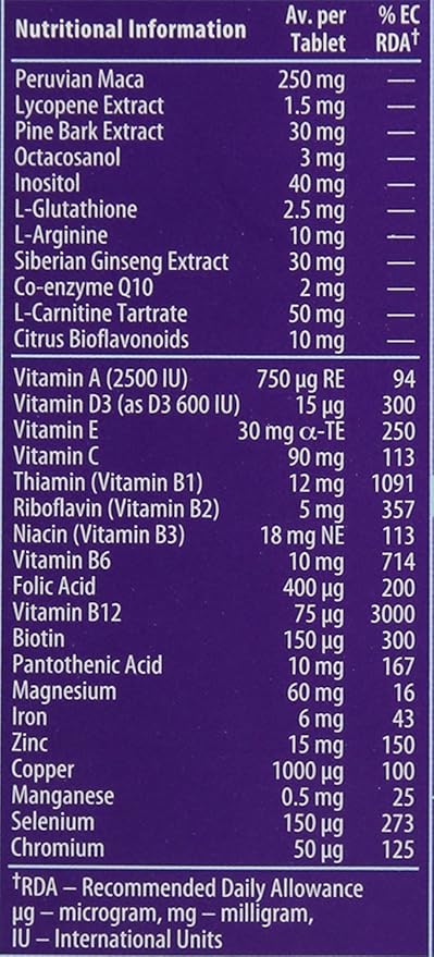 VITABIOTICS WELLMAN CONCEPTION 30 TABLETS by