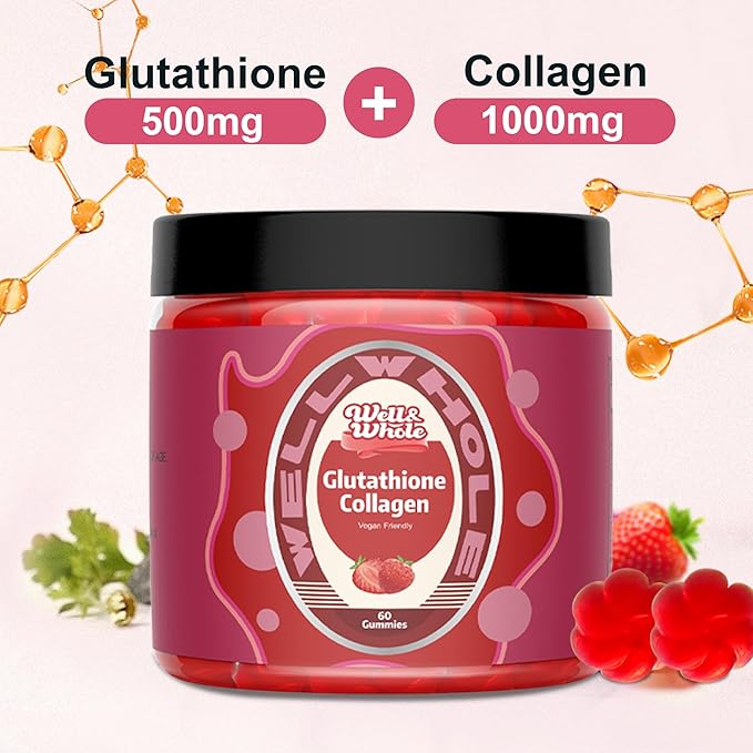 Well&Whole Glutathione Collagen Glow Gummies, Glow 60 Counts