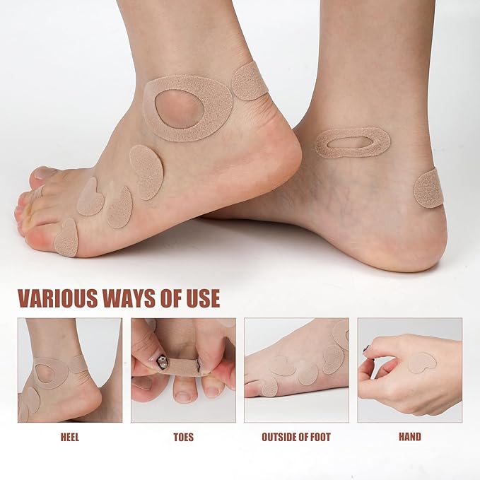 14PCS Moleskin Adhesive Pads for Feet 2 Sizes
