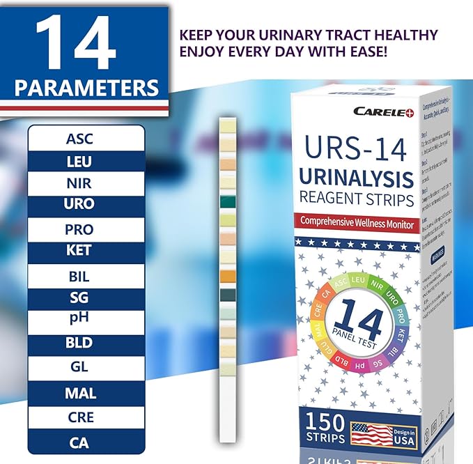 14-Panel Urine Test Strips 150ct, Comprehensive