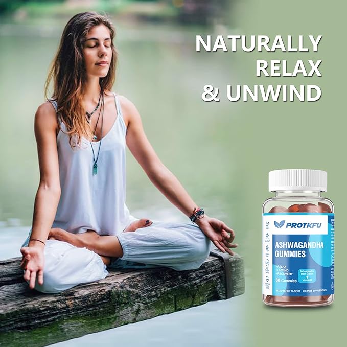 2 Pack Ashwagandha Gummies & Vitamin