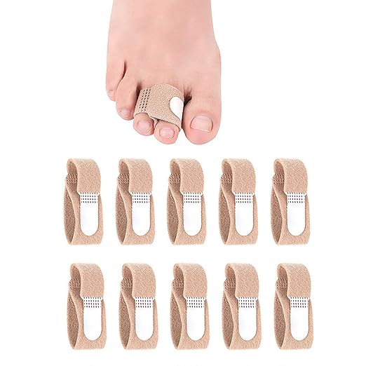 10Pcs Fabric Hammer Toe Corrector, Reusable