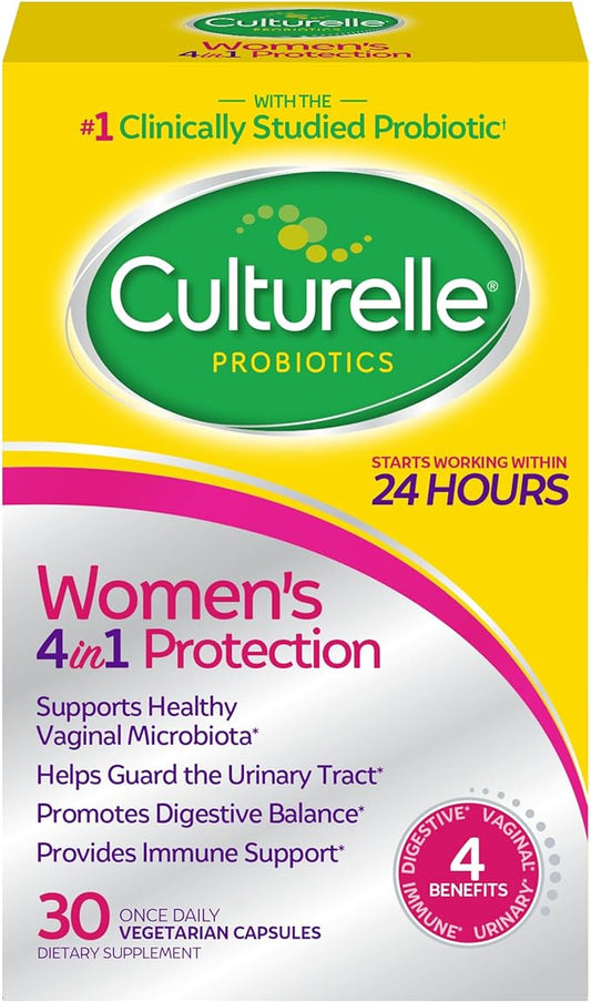 Culturelle 4-in-1 Probiotics for Women, Daily 30 Count