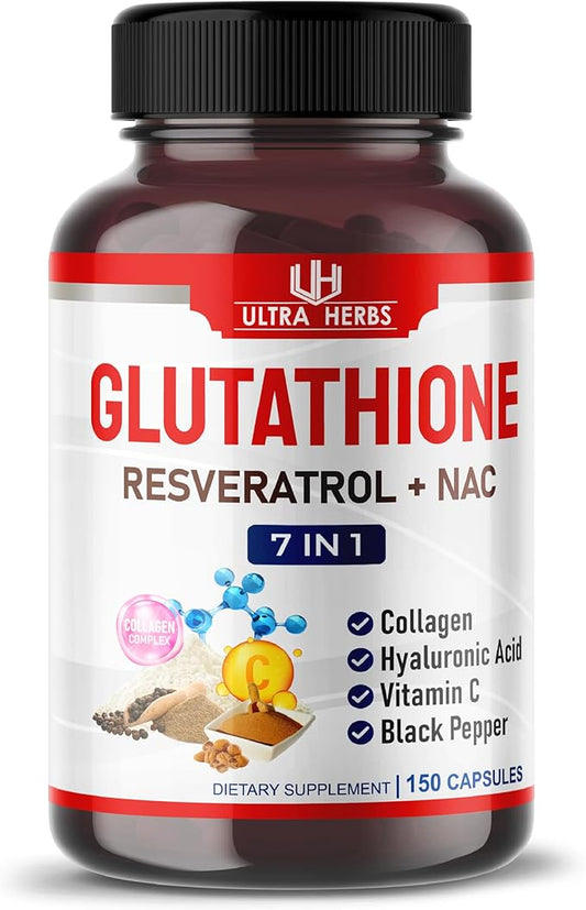 Glutathione Supplement 10,050mg Active Reduced Form, 150 Capsules