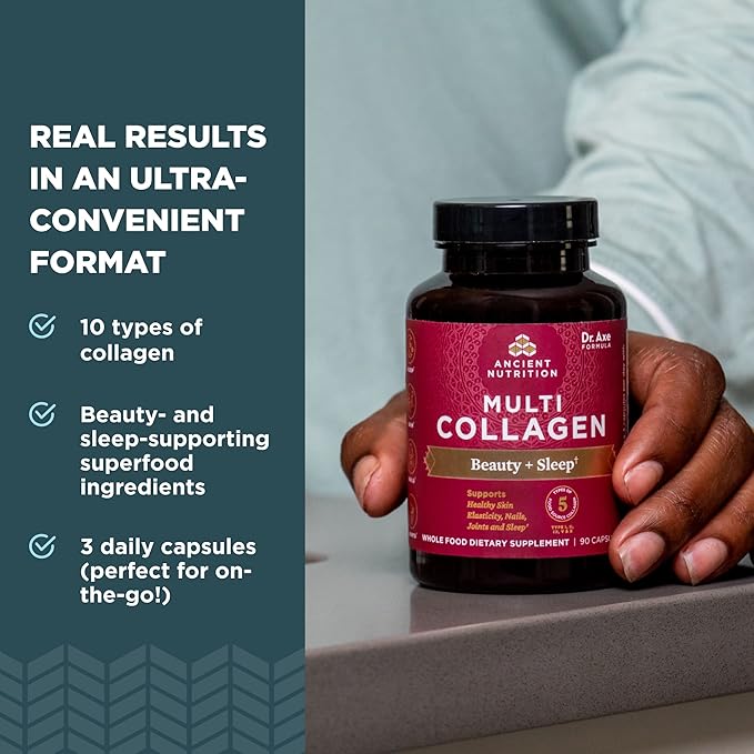 Ancient Nutrition Collagen Pills for Hair, 90 Ct,