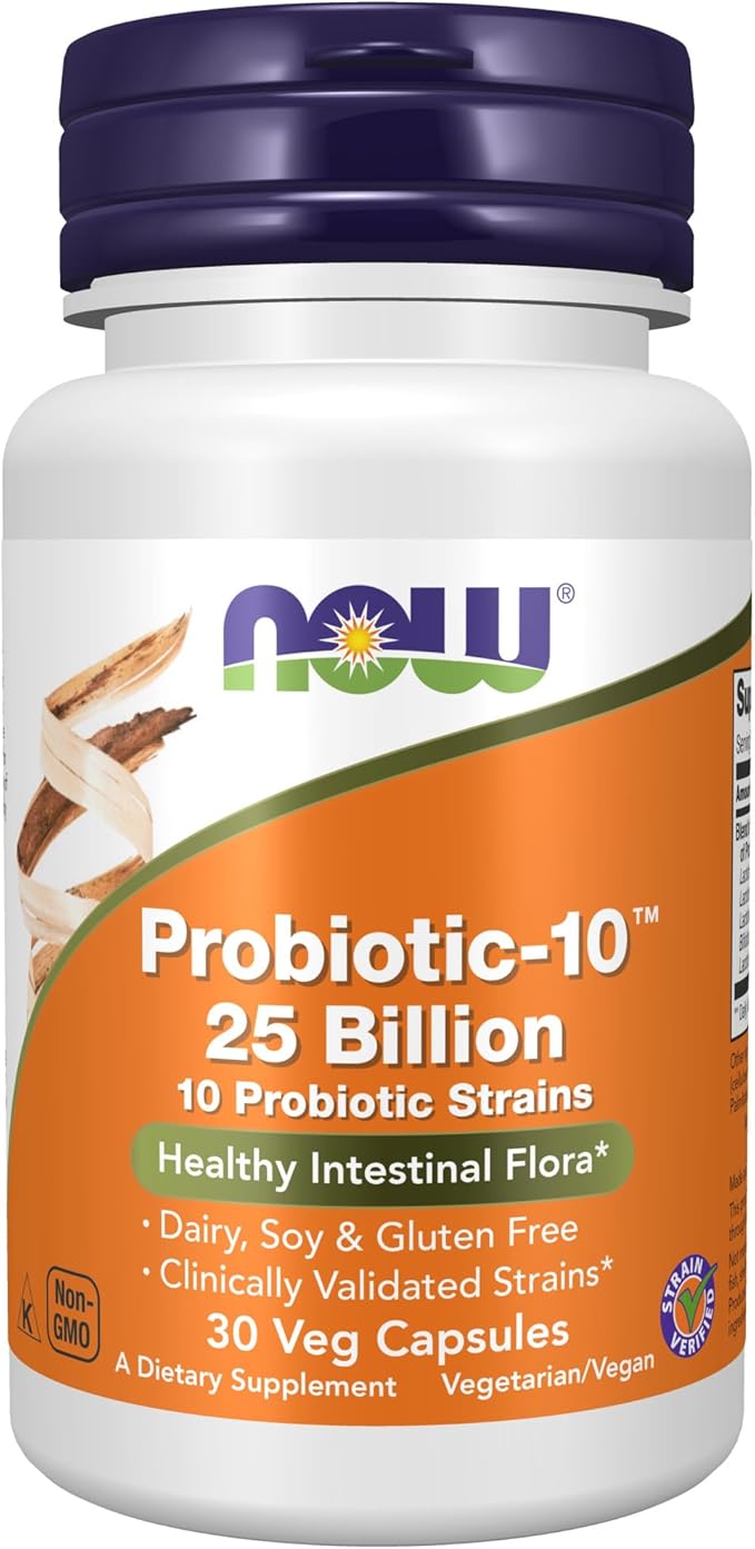 NOW Supplements, Probiotic-10™, 25 Billion, 10 Probiotic 30 Veg