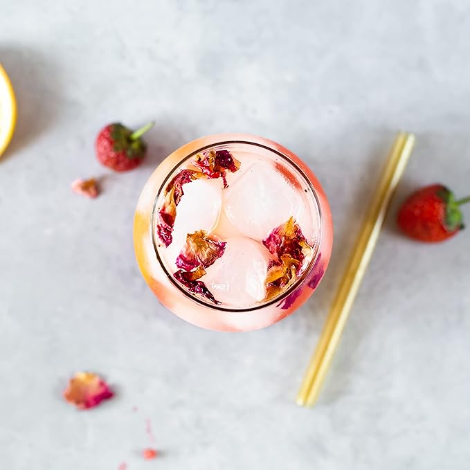 100% Organic Rose Water 8.5 fl oz - Distilled from Damask Rose - Premium Food Grade Hydrolate of Rose - Soothes, Hydrates and Calms - Non-GMO - Recyclable Glass Bottle