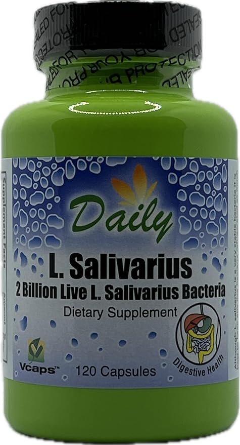 Daily Manufacturing L-Salivarius (Probiotic) 120 Delayed-Release Capsules