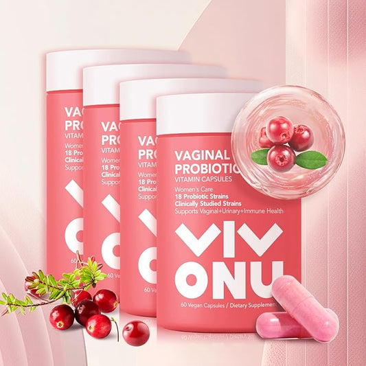 Women's Probiotic,Prebiotics & Lactobacillus Probiotic Blend,60 Billion CFUs,18 Strains,Help Women's Health,Boost Immune,Digestive,Gut,Promote Healthy Vaginal Odor & Vaginal Flora