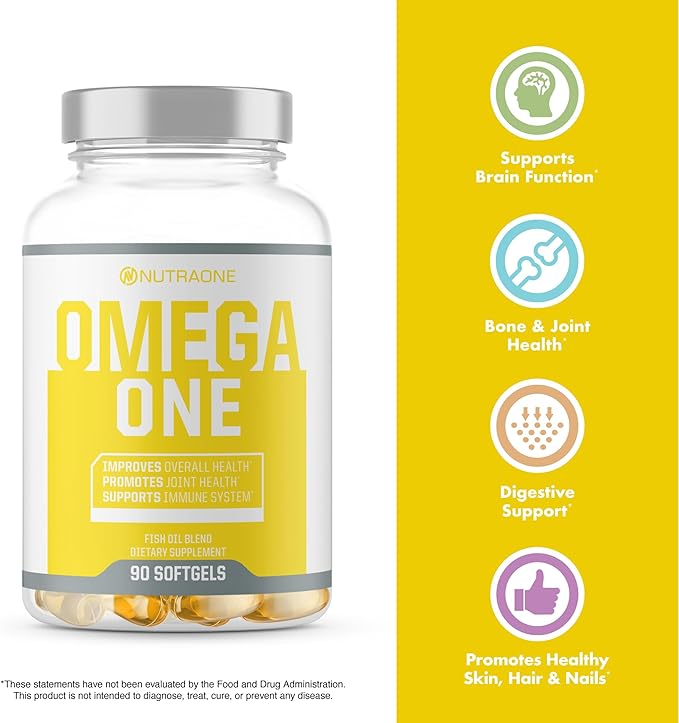 OmegaOne Omega-3 Fish Oil Supplement by (90 500mg 500mg Fish