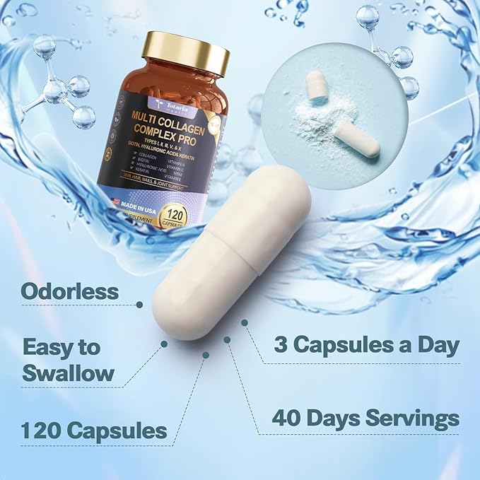 18-in-1 Collagen Pro with Hyaluronic Aicd, 120 Caps