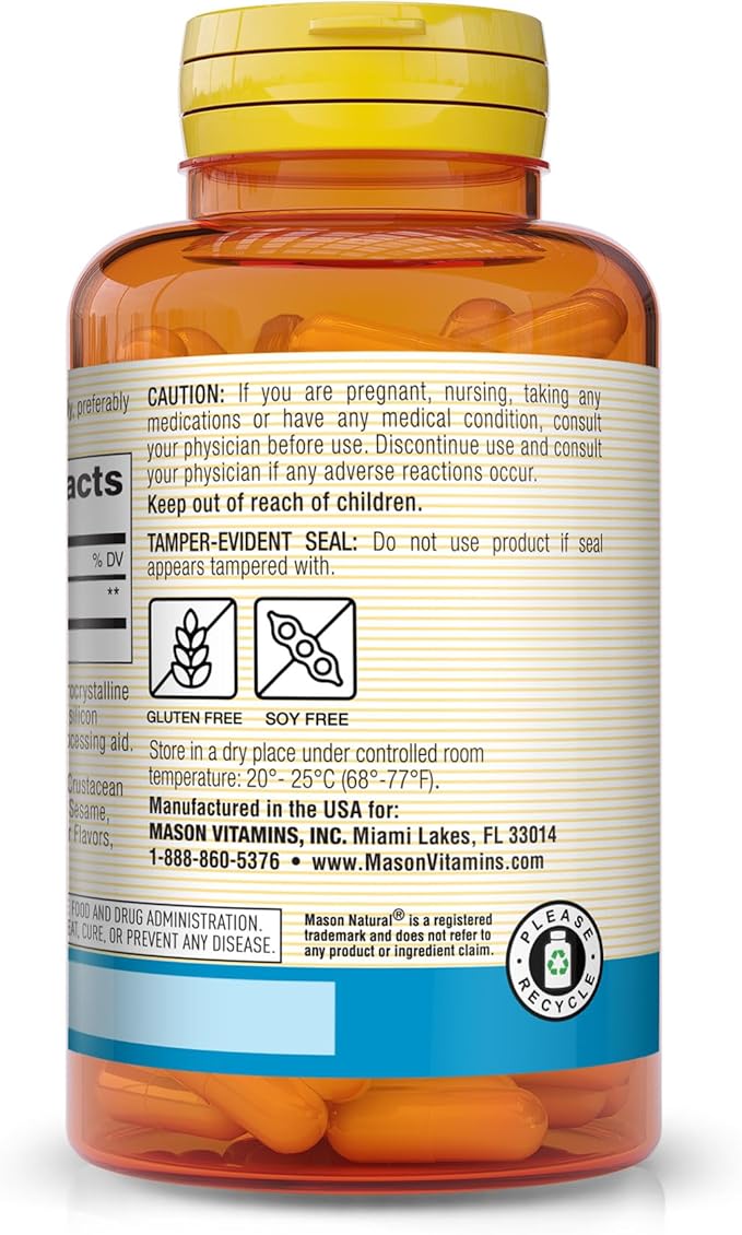 MASON NATURAL NAC N-Acetyl L-Cysteine 500 mg 60 Capsules