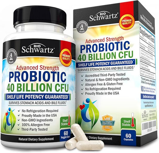 Daily Probiotic Supplement with 40 Billion CFU