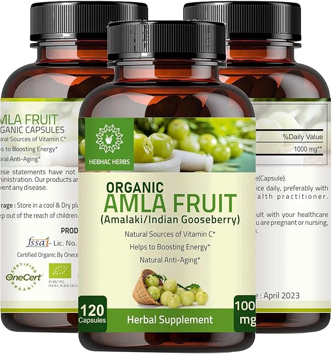 Amla Capsules (Phyllanthus Emblica) – Amalaki 120 Capsules