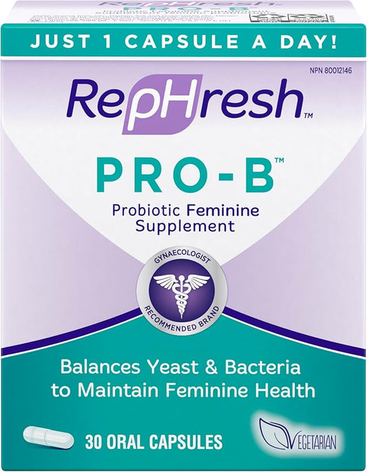 Rephresh Pro-B Probiotic Supplement for Women, 30 Oral