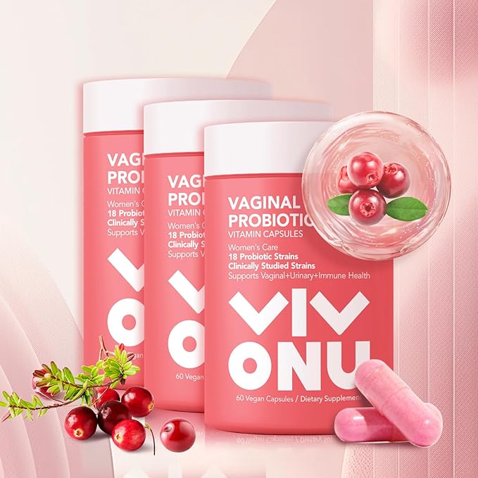 Women's Probiotic,Prebiotics & Lactobacillus Probiotic Blend,60 Billion CFUs,18 Strains,Help Women's Health,Boost Immune,Digestive,Gut,Promote Healthy Vaginal Odor & Vaginal Flora
