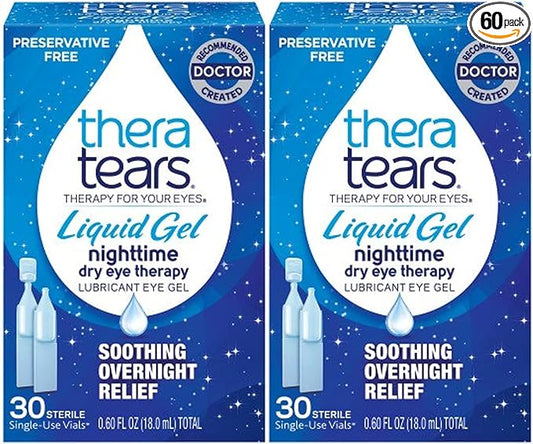 TheraTears Liquid Gel Nighttime Eye Drops 30 Count 2)