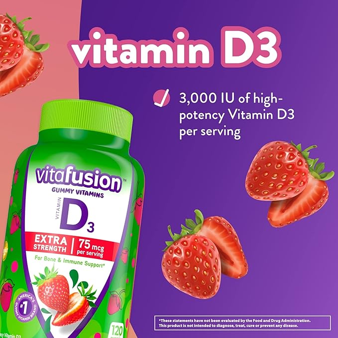 Vitafusion Women's Multivitamin Gummies (150 Count) D3 Gummy (120 Count)