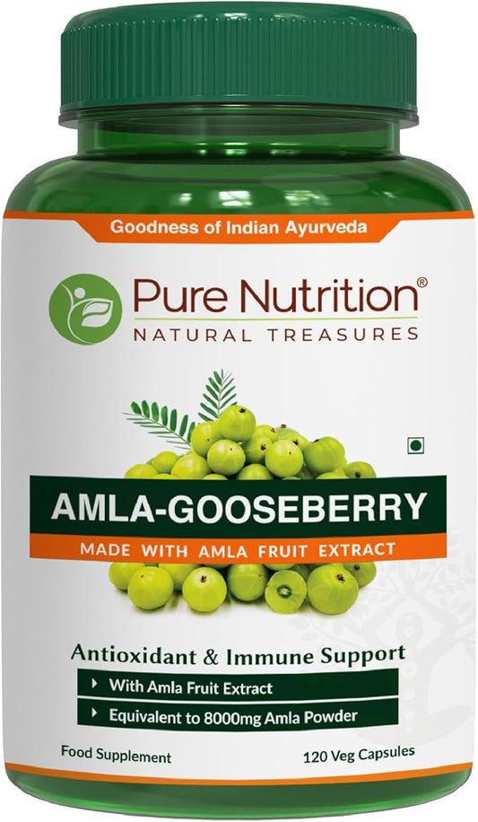 Pure Nutrition Amla Extract 1000mg. (Equivalent 8000mg Amla 120 Veg