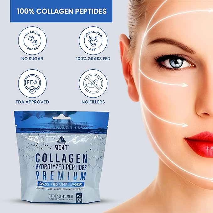 100% Pure Collagen Peptides Powder