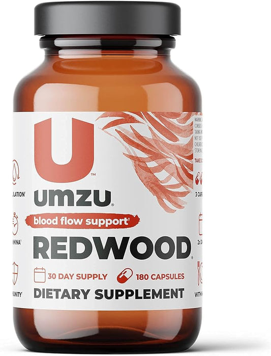 UMZU Redwood - Supports Nitric Oxide 30 Day 180 Capsules