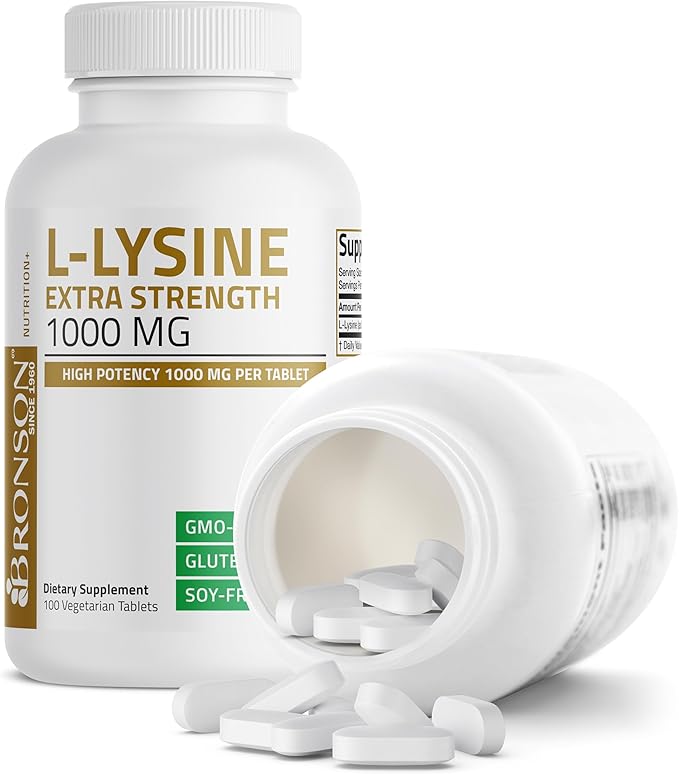 Bronson L-Lysine Extra Strength 1000 MG 100 Vegetarian