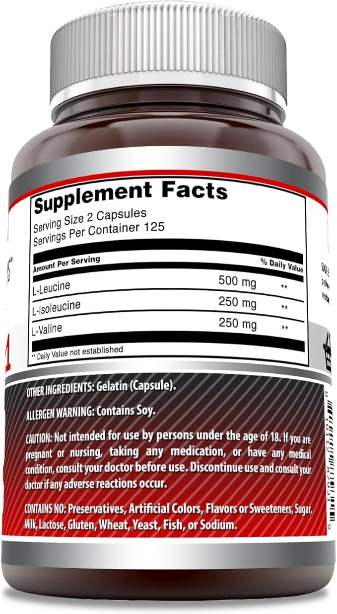 Amazing Formulas BCAA 2:1:1 1000 Mg (1 Pack, 250 Count)