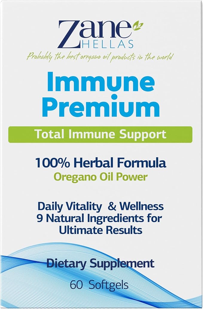 Zane Hellas Immune Premium Softgels. Immune 100% Herbal 120 Softgels. 2
